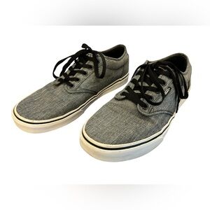 Vans Men’s Gray Off the Wall Lace Up Sneakers Size‎ 10.5